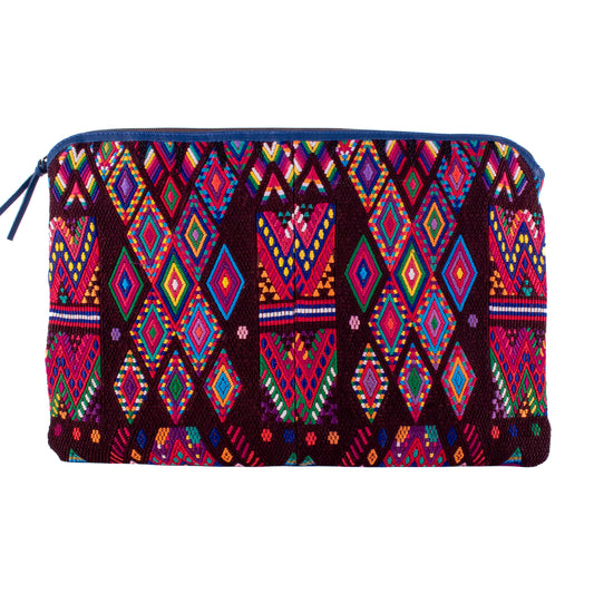 LAPTOP CASE 16" - OOAK HUIPIL - COBALT - NO. 18423
