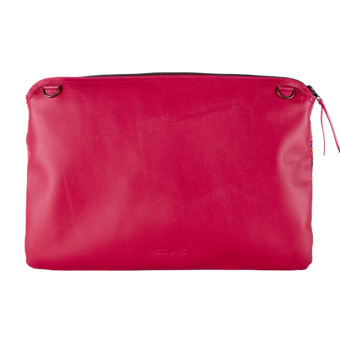 LAPTOP CASE 16" - OOAK HUIPIL - RASPBERRY - NO. 18425