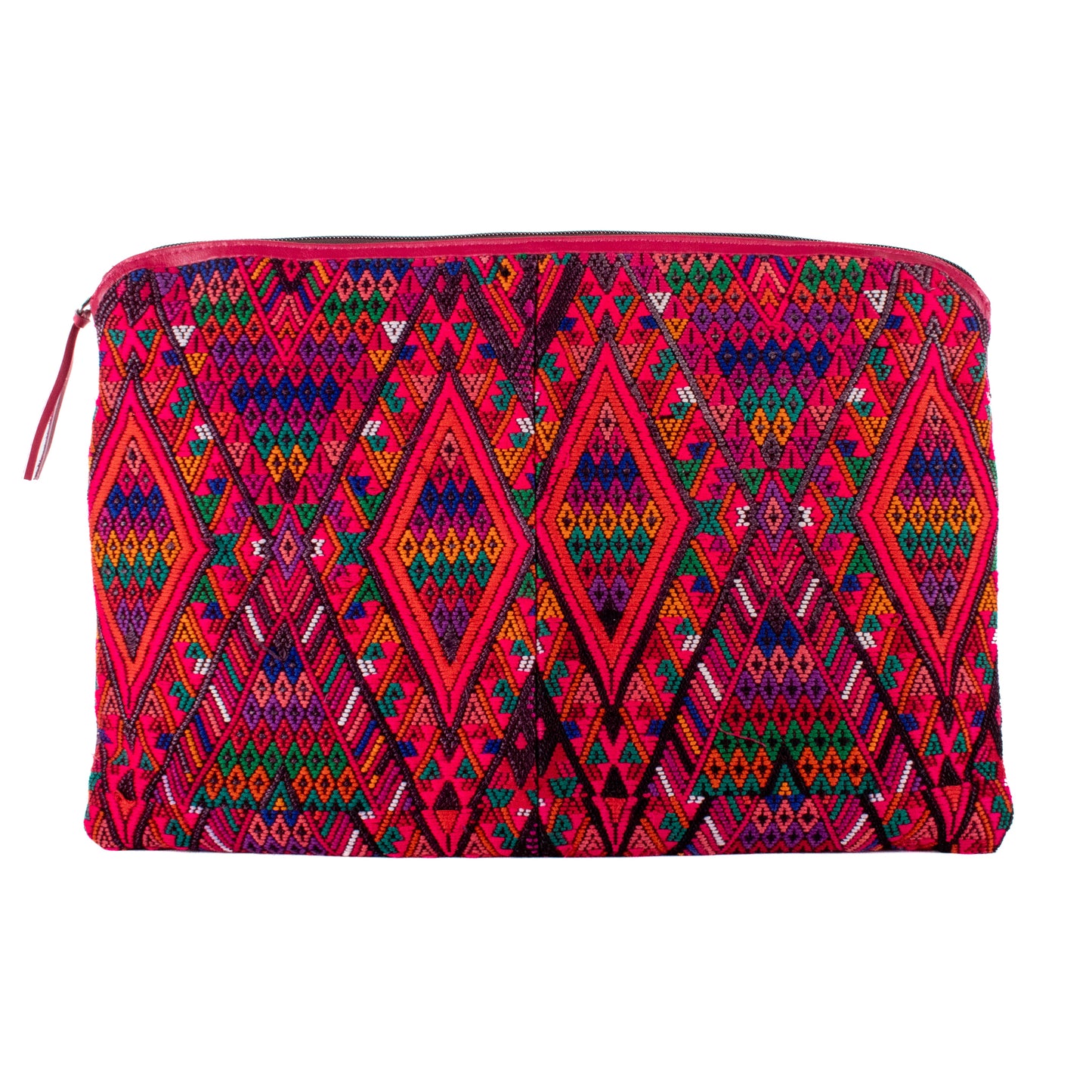 LAPTOP CASE 16" - OOAK HUIPIL - RASPBERRY - NO. 18425