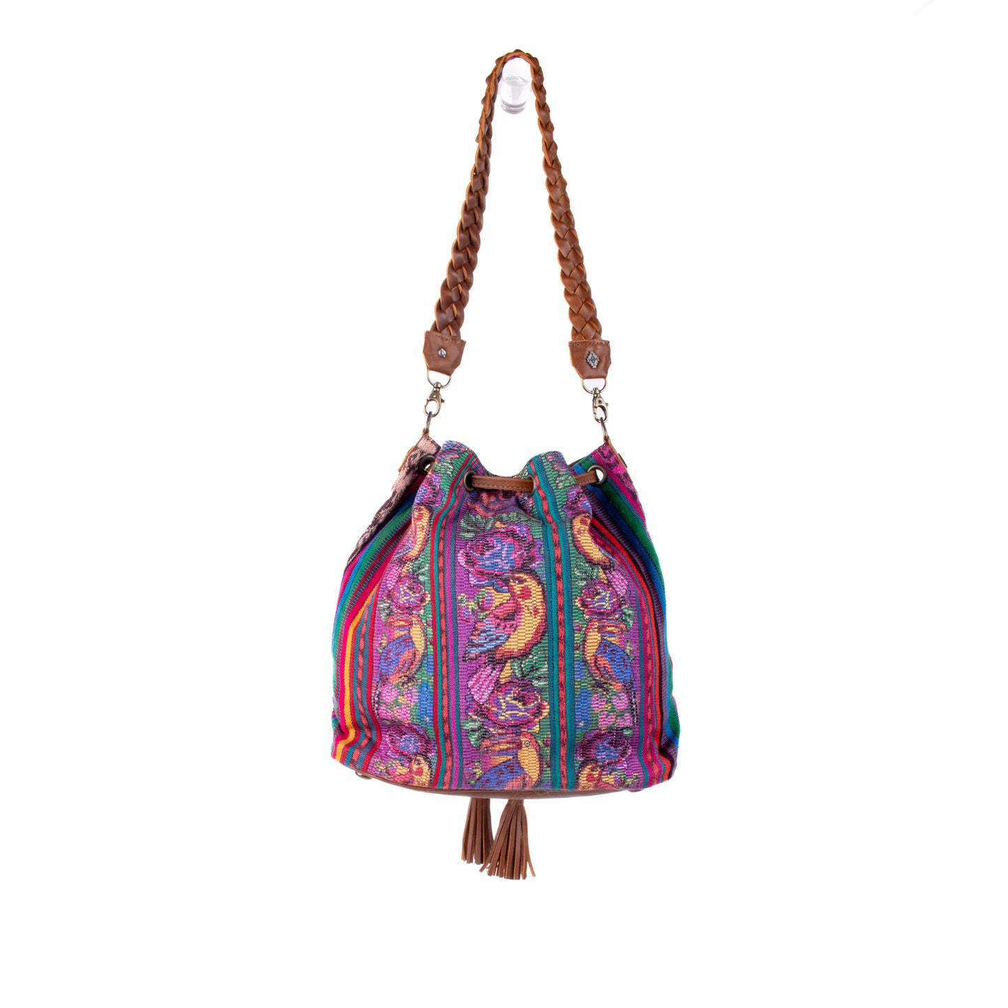 DRAWSTRING BUCKET BAG - CORTE - CAFE - NO. 18450