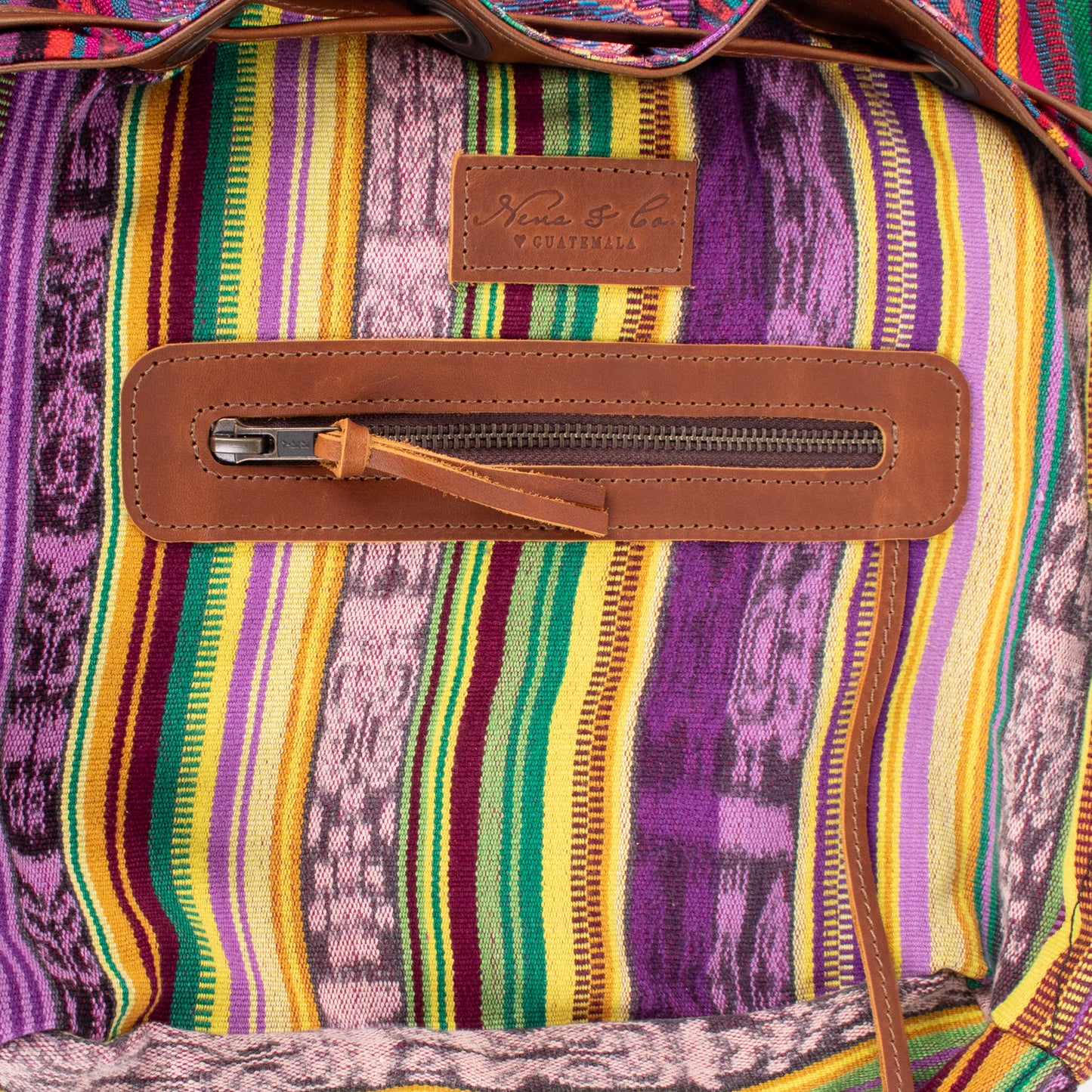 DRAWSTRING BUCKET BAG - CORTE - CAFE - NO. 18450