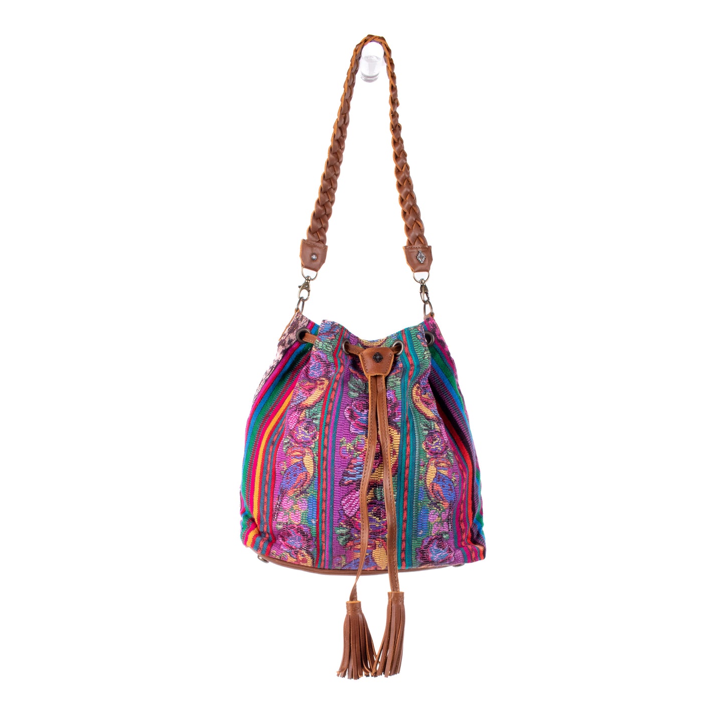 DRAWSTRING BUCKET BAG - CORTE - CAFE - NO. 18450