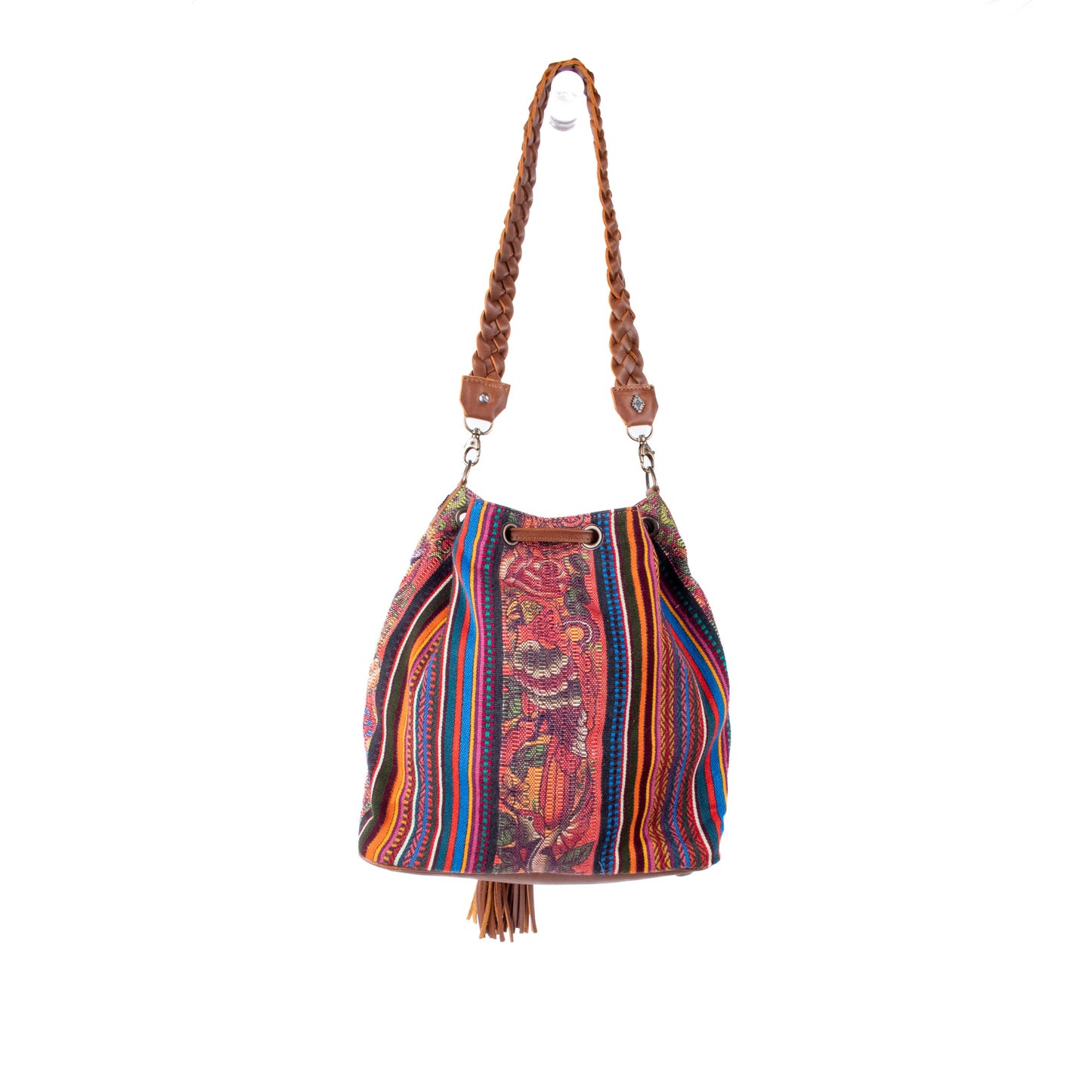 DRAWSTRING BUCKET BAG - CORTE - CAFE - NO. 18451