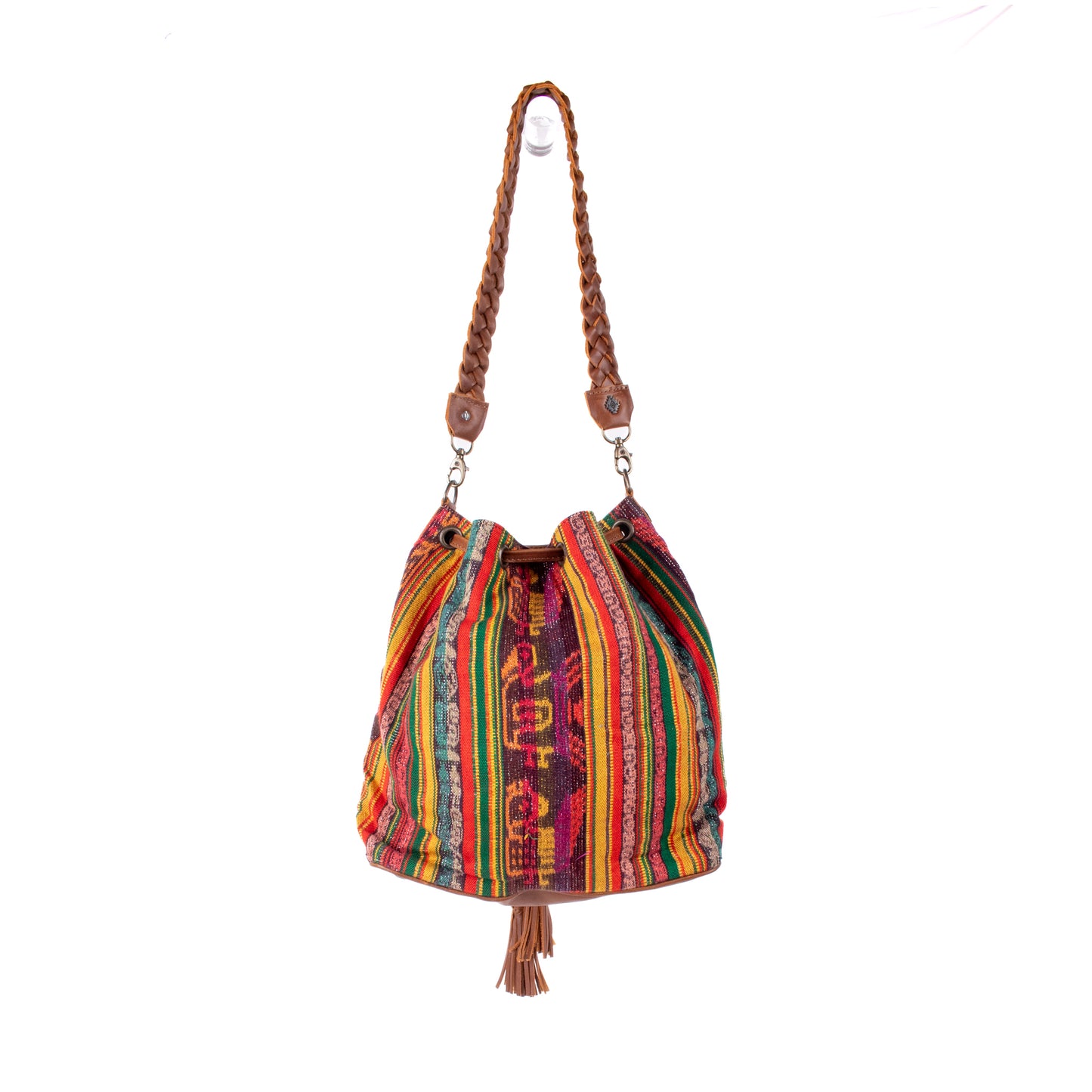 DRAWSTRING BUCKET BAG - CORTE - CAFE - NO. 18454