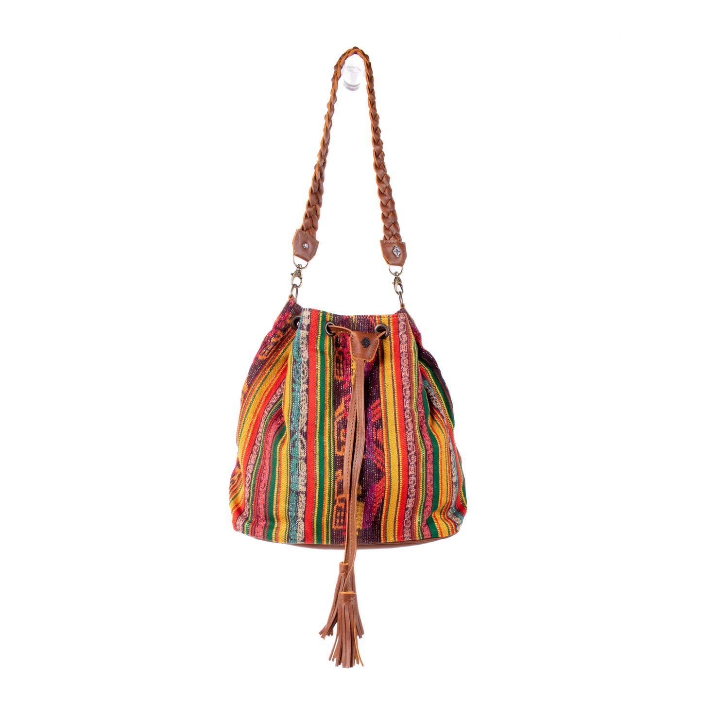 DRAWSTRING BUCKET BAG - CORTE - CAFE - NO. 18454