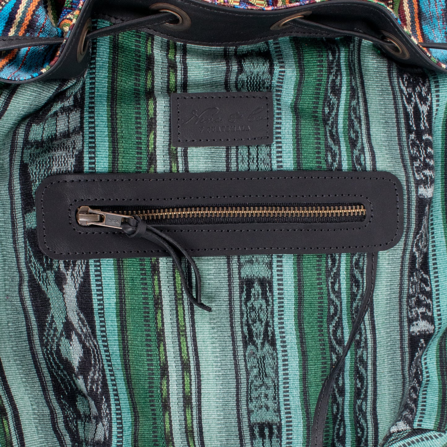 DRAWSTRING BUCKET BAG - CORTE - BLACK - NO. 18456