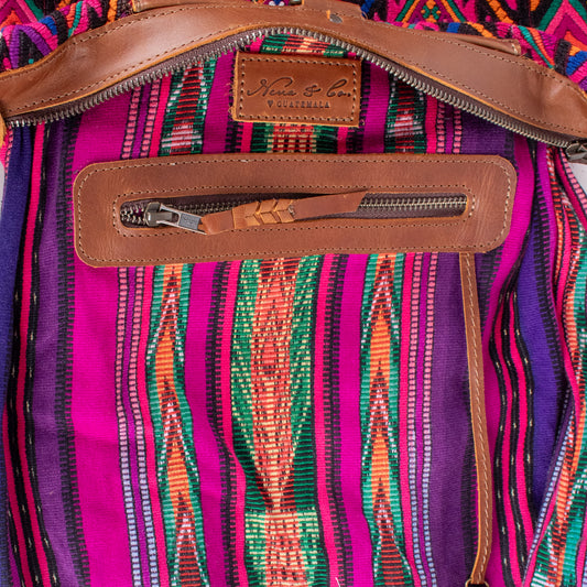 BEATRIZ MCDB + DIAMANTE STRAP - OOAK HUIPIL - CAFE -  NO. 18461