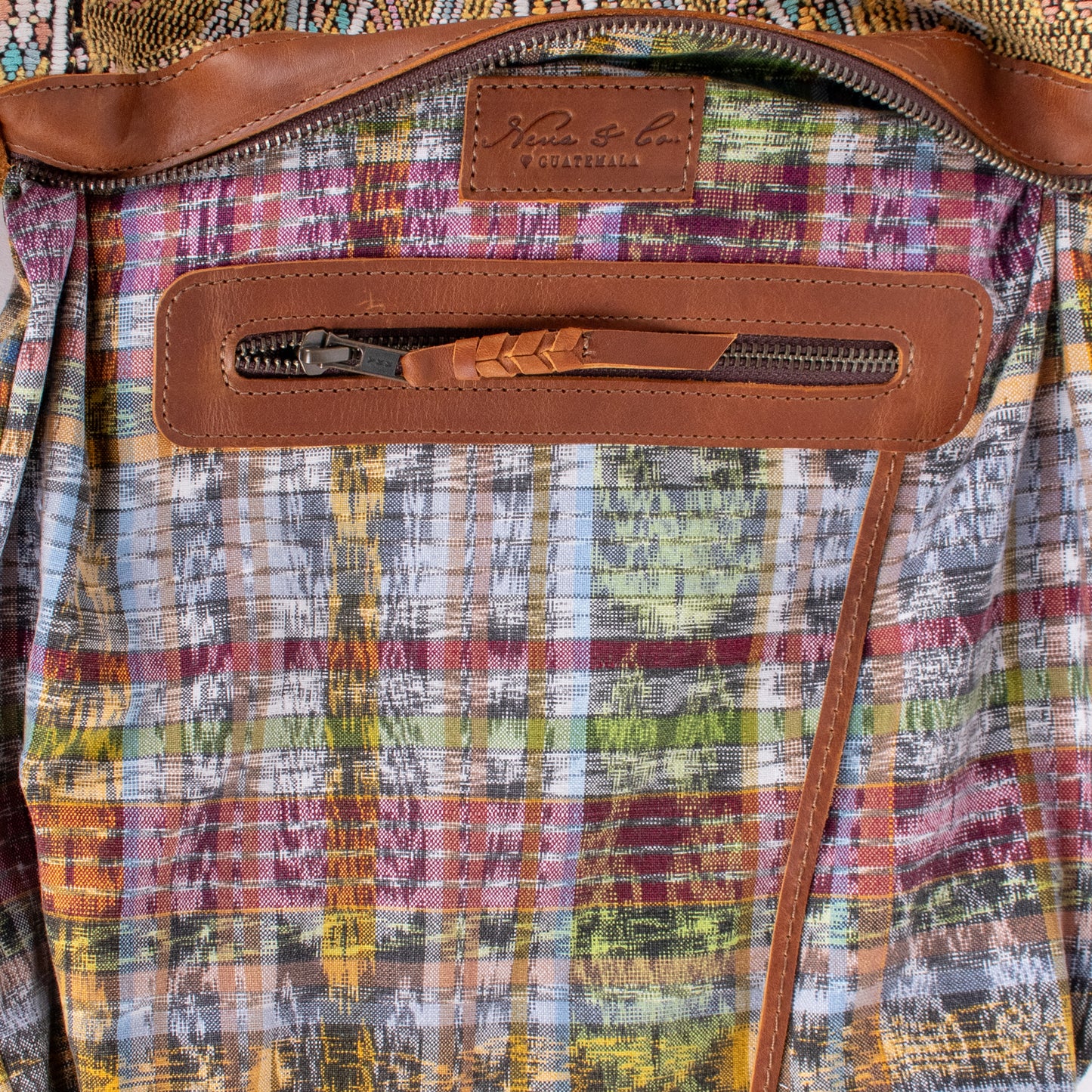 BEATRIZ MCDB + DIAMANTE STRAP - OOAK HUIPIL - CAFE -  NO. 18462