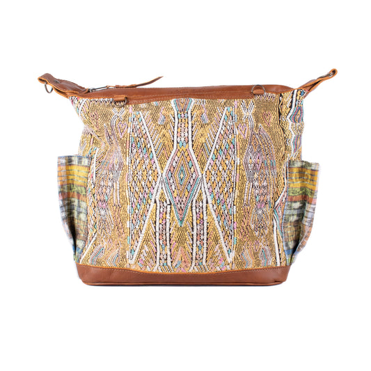 BEATRIZ MCDB + DIAMANTE STRAP - OOAK HUIPIL - CAFE - NO. 18462