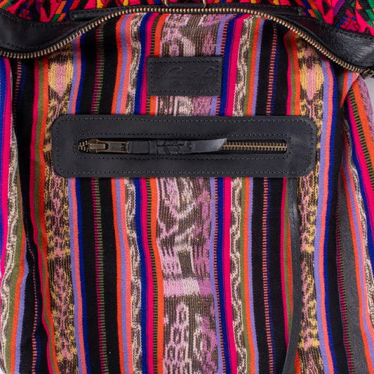 BEATRIZ MCDB + DIAMANTE STRAP - OOAK HUIPIL - BLACK - NO.18468