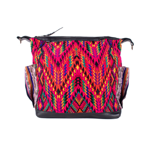 BEATRIZ MCDB + DIAMANTE STRAP - OOAK HUIPIL - BLACK -  NO.18468