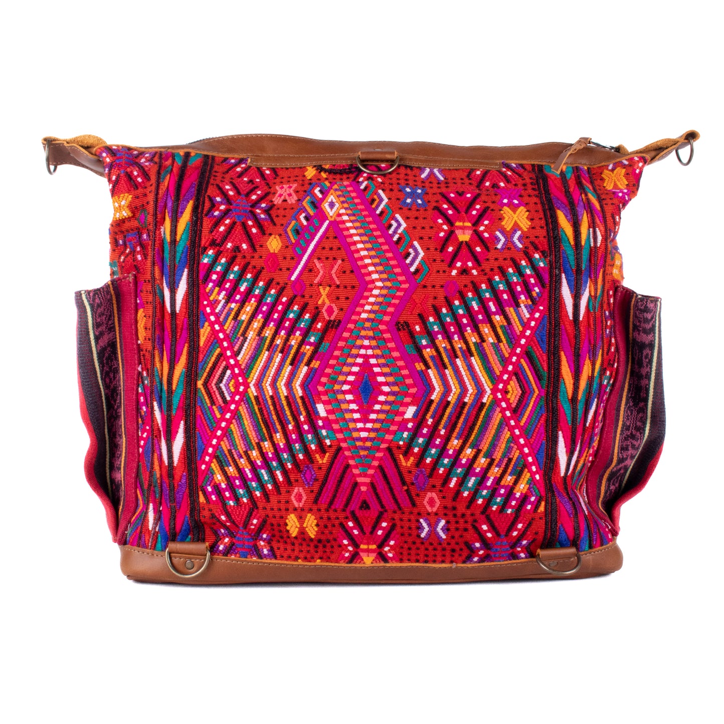 BEATRIZ CDB + DIAMANTE STRAP - OOAK HUIPIL - CAFE - NO. 18470