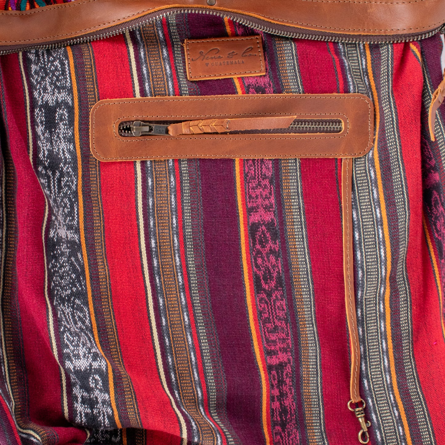 BEATRIZ CDB + DIAMANTE STRAP - OOAK HUIPIL - CAFE - NO. 18470