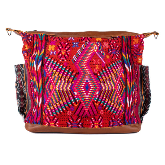 BEATRIZ CDB + DIAMANTE STRAP - OOAK HUIPIL - CAFE - NO. 18470