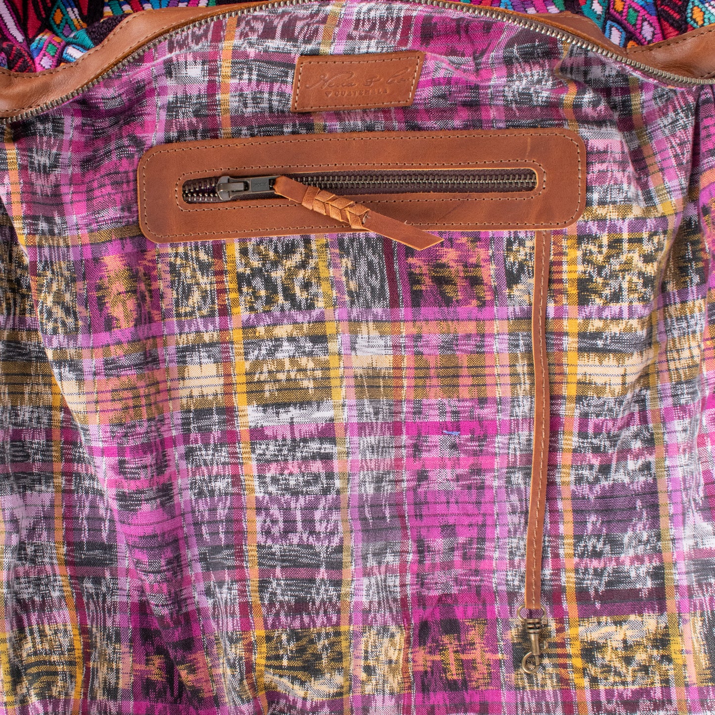 BEATRIZ CDB + DIAMANTE STRAP - OOAK HUIPIL - CAFE - NO. 18471