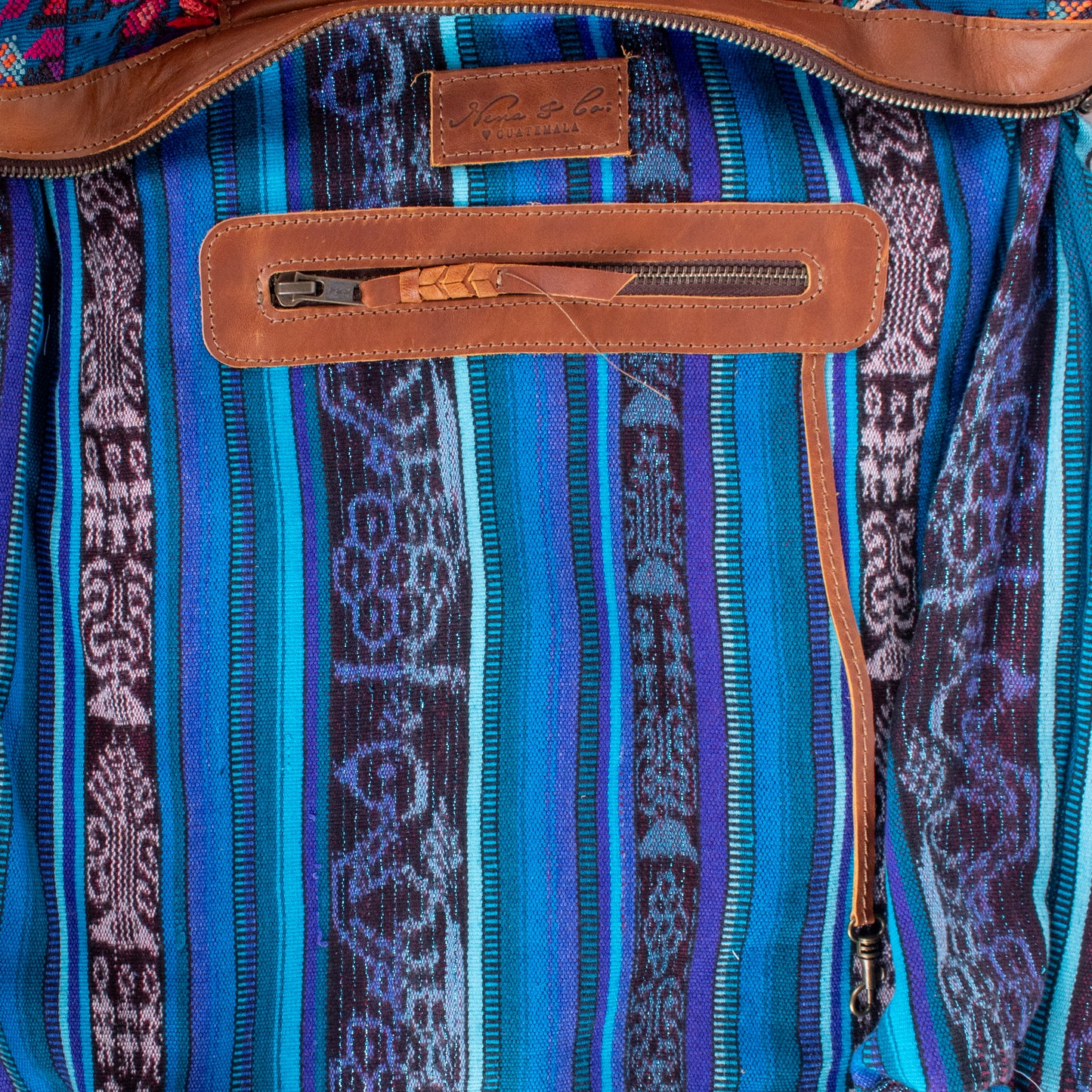 BEATRIZ CDB + DIAMANTE STRAP - OOAK HUIPIL - CAFE - NO. 18472