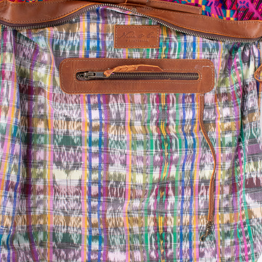 BEATRIZ CDB + DIAMANTE STRAP - OOAK HUIPIL - CAFE - NO. 18474