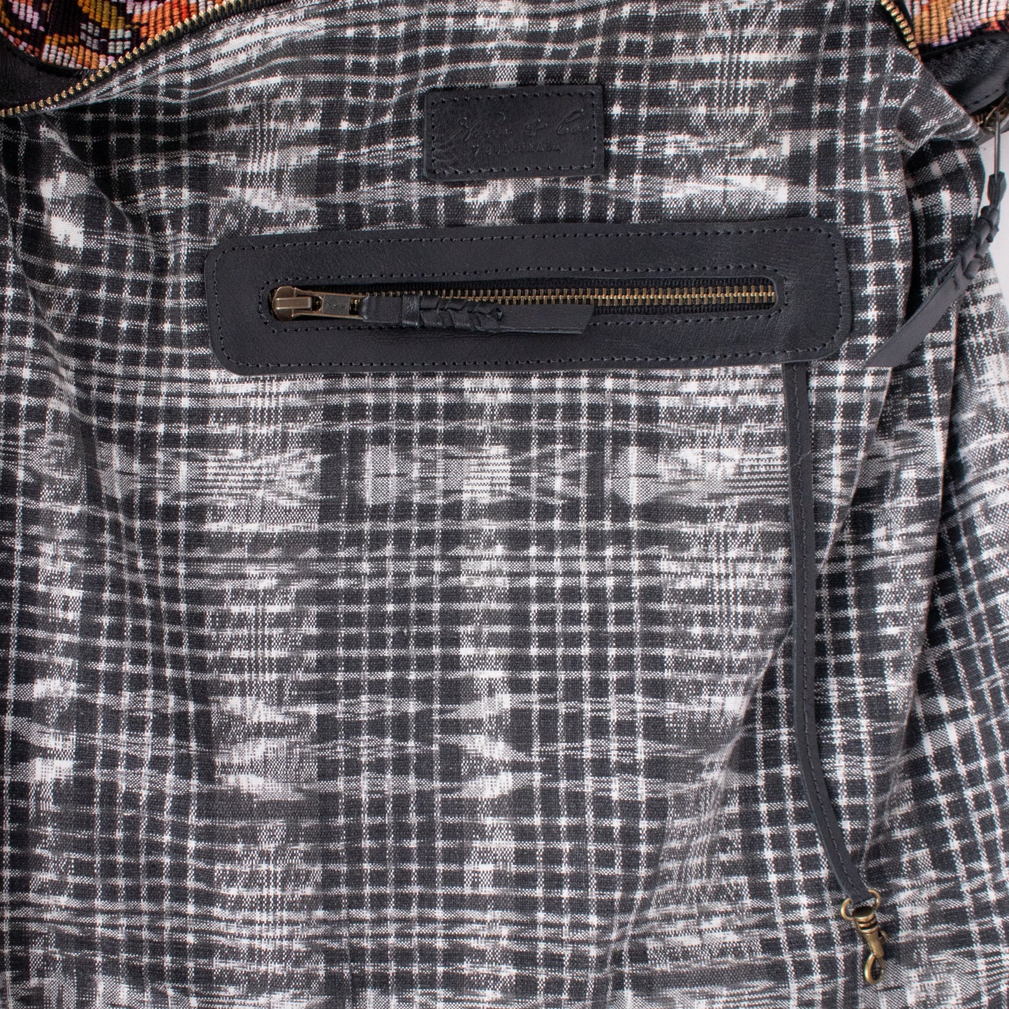 BEATRIZ CDB + DIAMANTE STRAP - OOAK HUIPIL - BLACK - NO. 18478