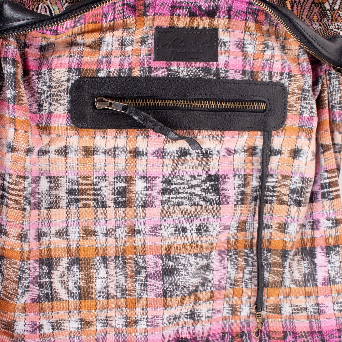 BEATRIZ CDB + DIAMANTE STRAP - OOAK HUIPIL - BLACK - NO. 18580