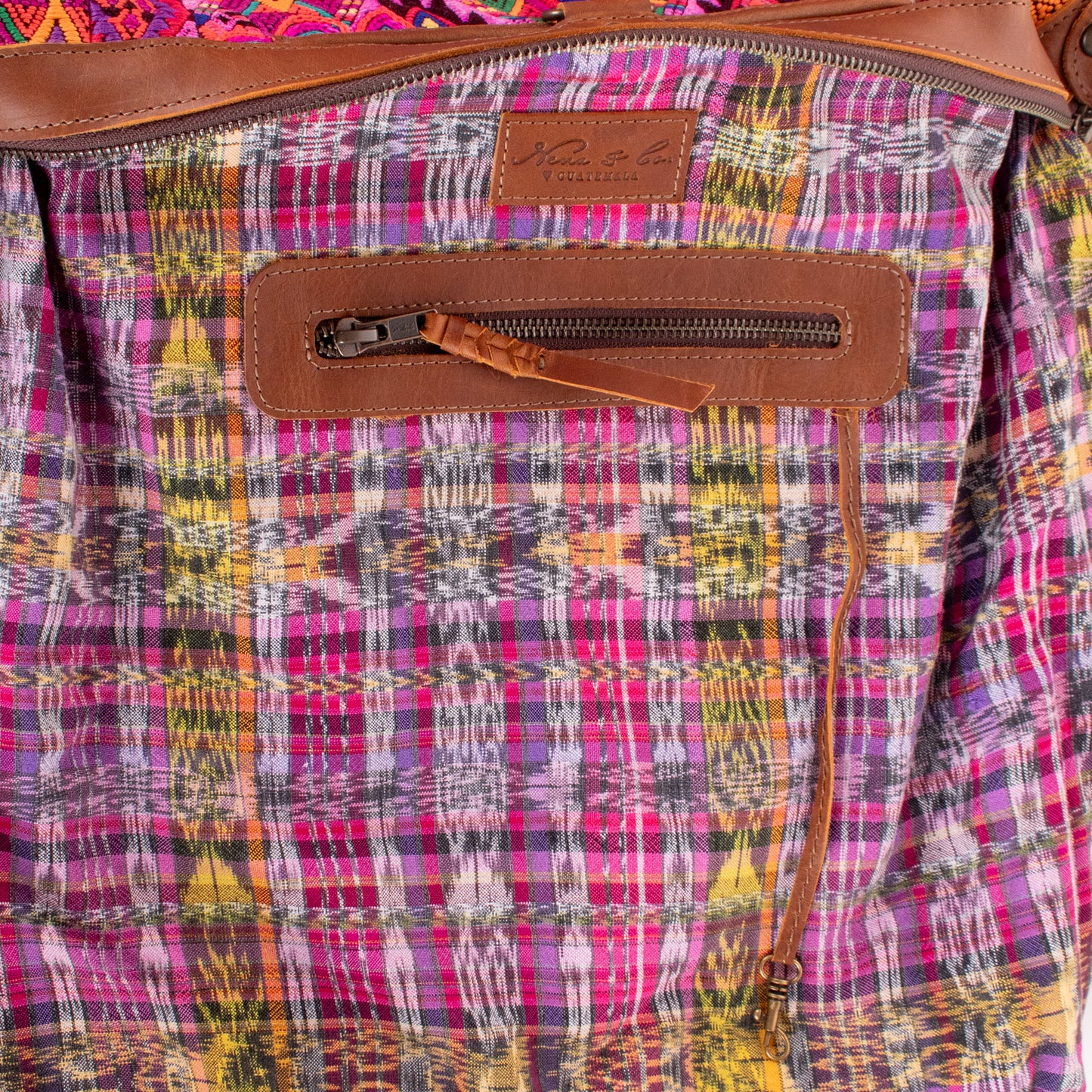 BEATRIZ CDB + DIAMANTE STRAP - OOAK HUIPIL - CAFE - NO. 18582