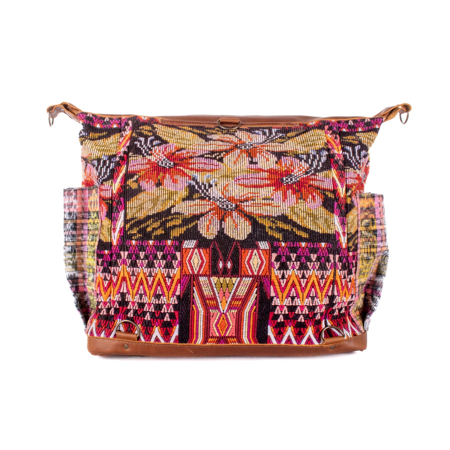 BEATRIZ CDB + DIAMANTE STRAP - OOAK HUIPIL - CAFE - NO. 18583