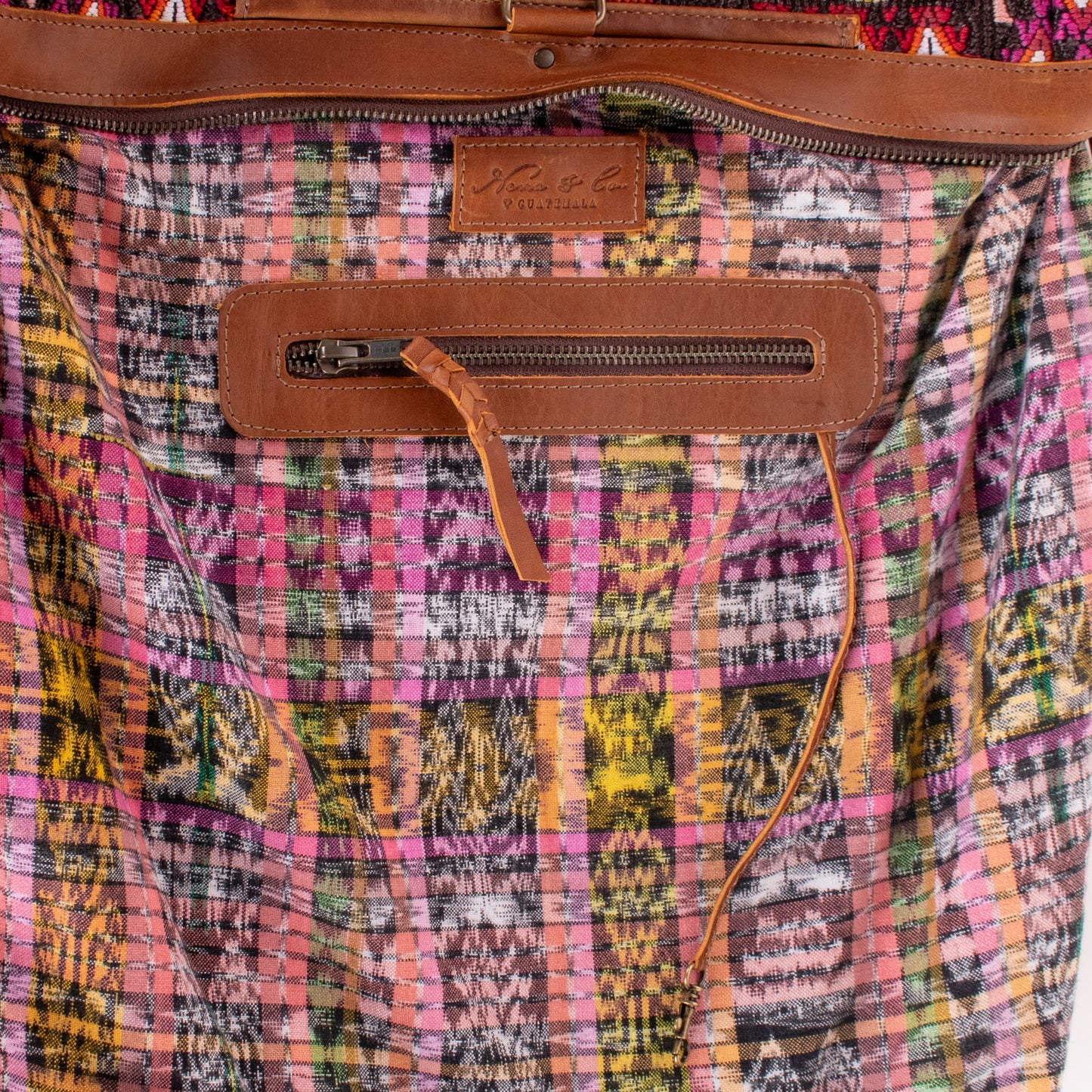 BEATRIZ CDB + DIAMANTE STRAP - OOAK HUIPIL - CAFE - NO. 18583