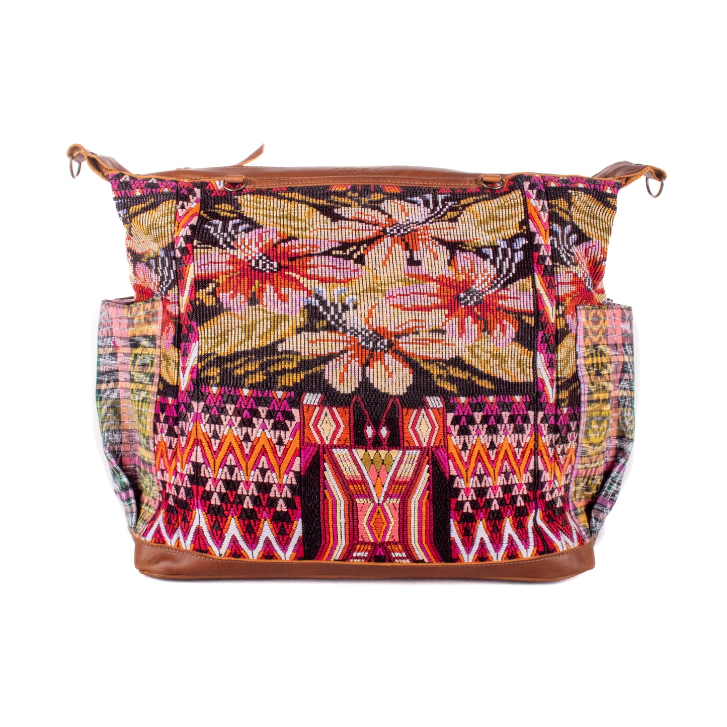 BEATRIZ CDB + DIAMANTE STRAP - OOAK HUIPIL - CAFE - NO. 18583