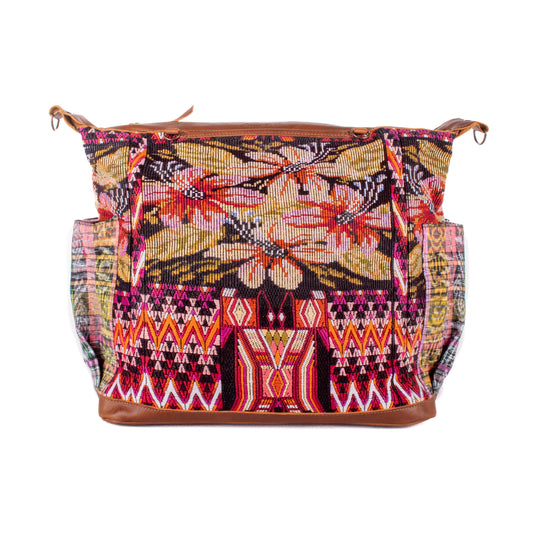 BEATRIZ CDB + DIAMANTE STRAP - OOAK HUIPIL - CAFE - NO. 18583