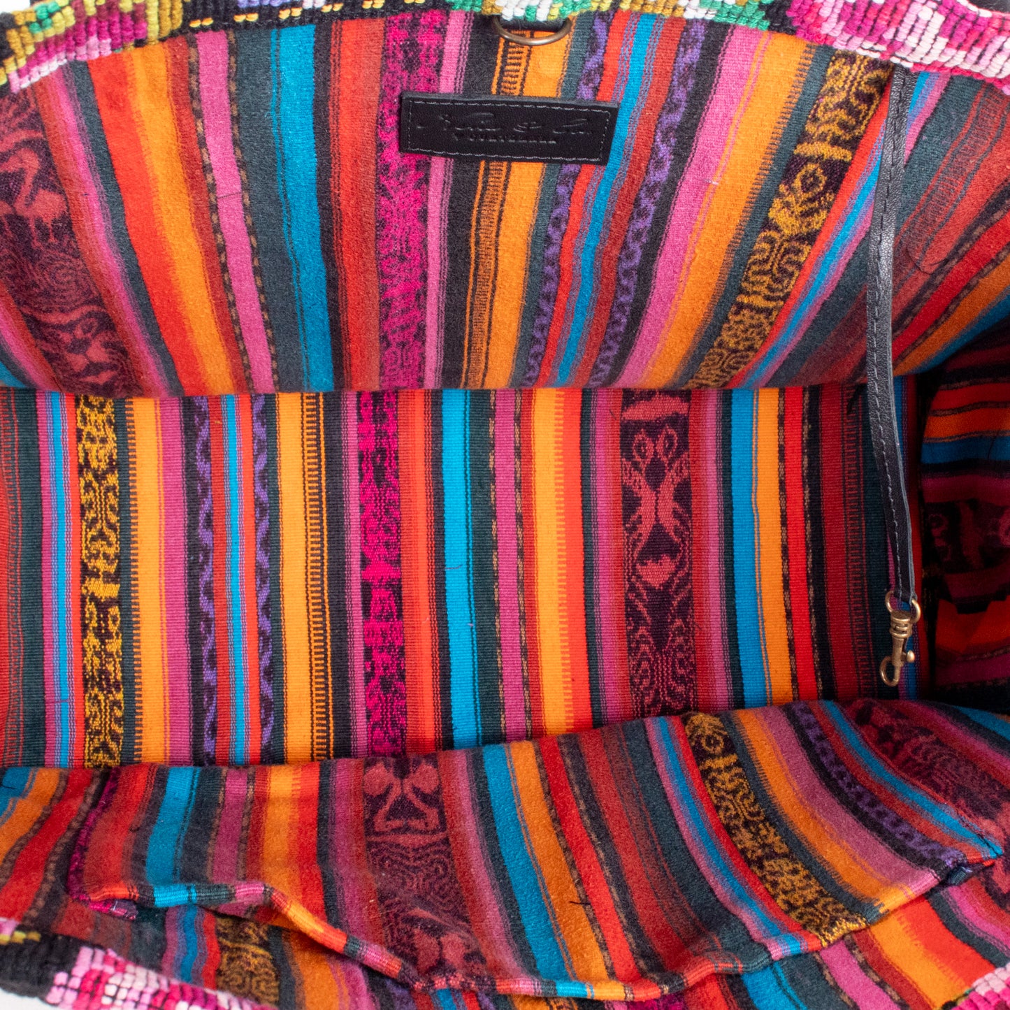 PERFECT TRAVEL TOTE - OOAK HUIPIL - BLACK - NO. 18700