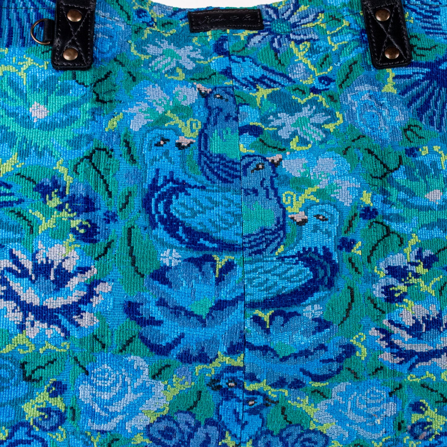 PERFECT TRAVEL TOTE - OOAK HUIPIL - BLACK - NO. 18701