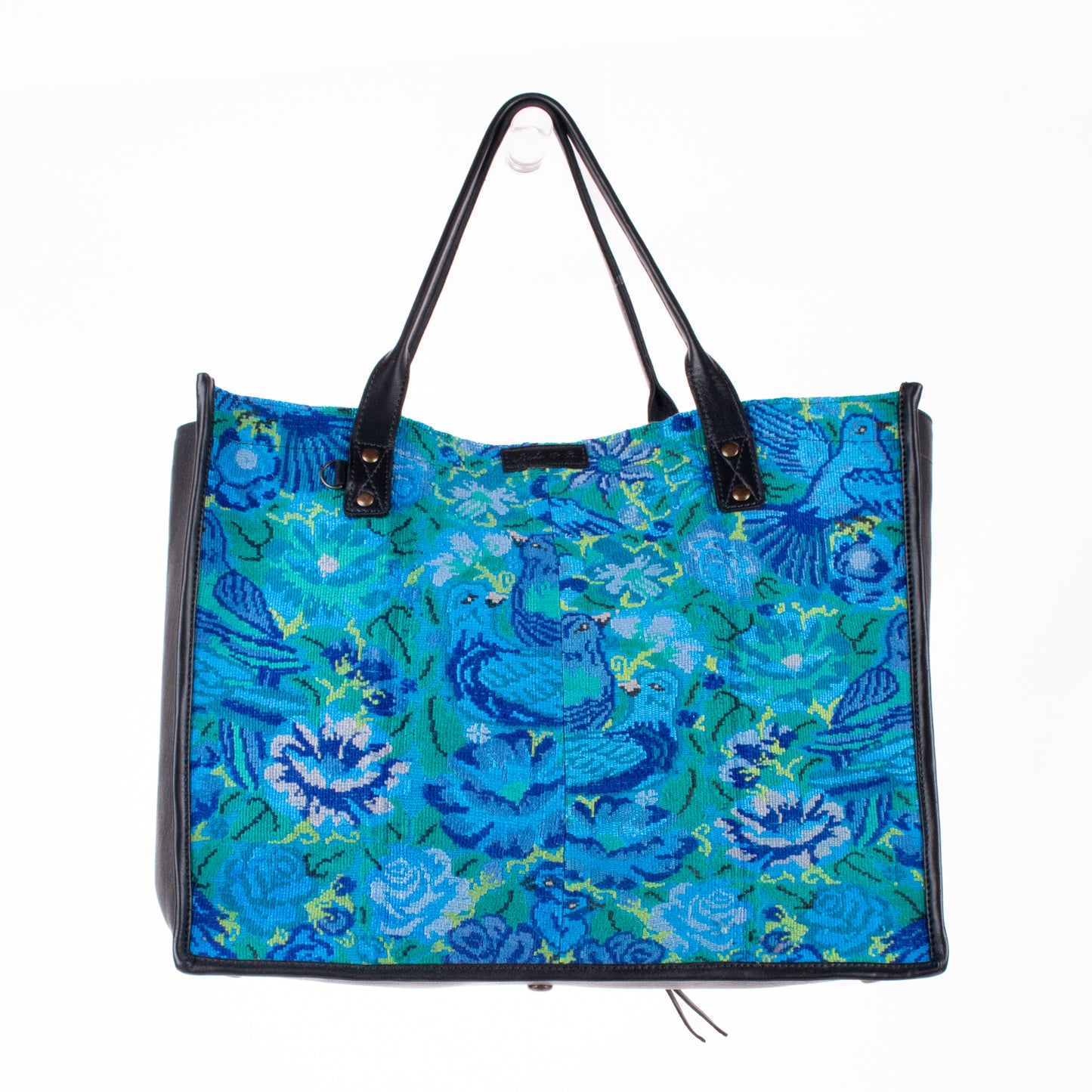 PERFECT TRAVEL TOTE - OOAK HUIPIL - BLACK - NO. 18701