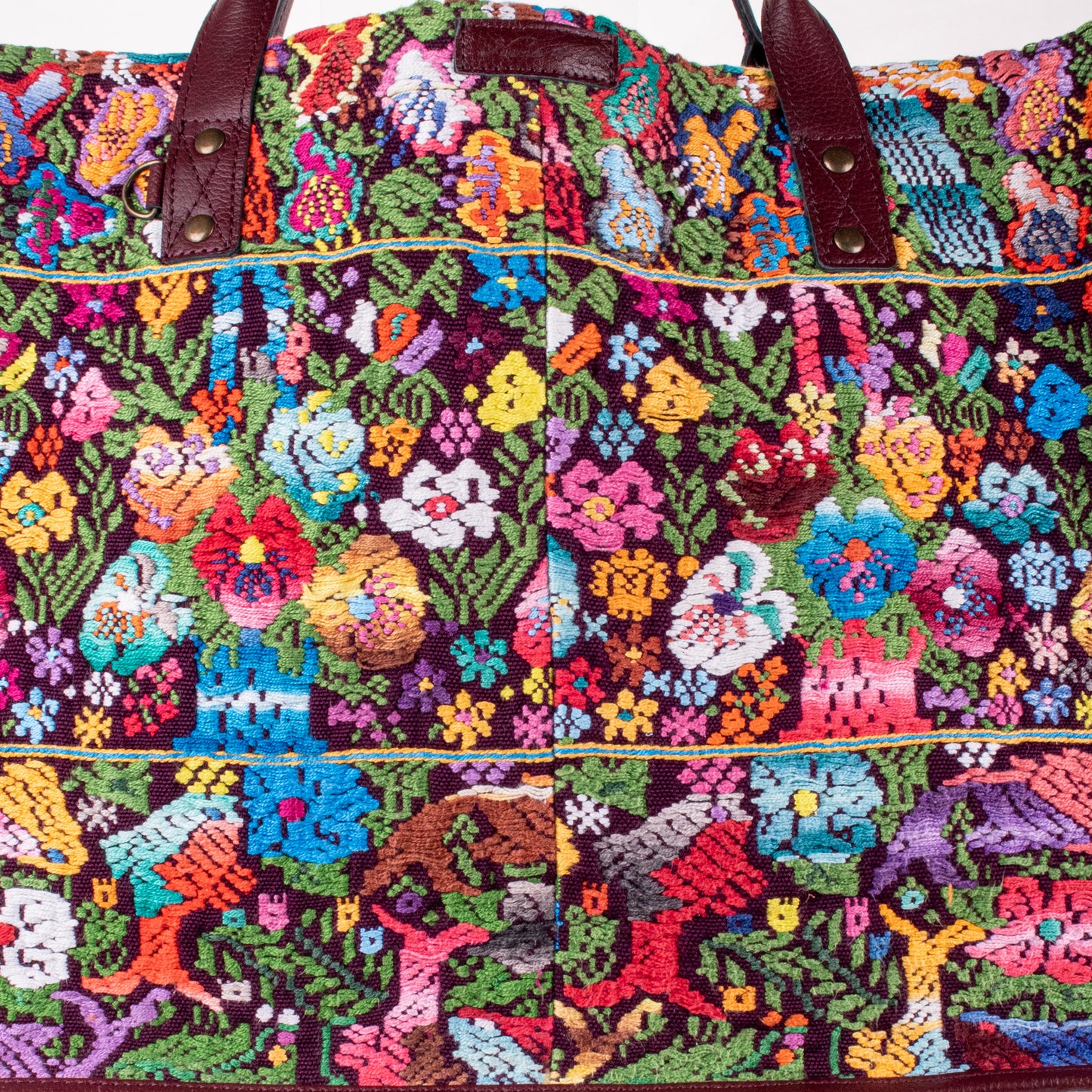 PERFECT TRAVEL TOTE - OOAK HUIPIL - AMARANTH - NO. 18702