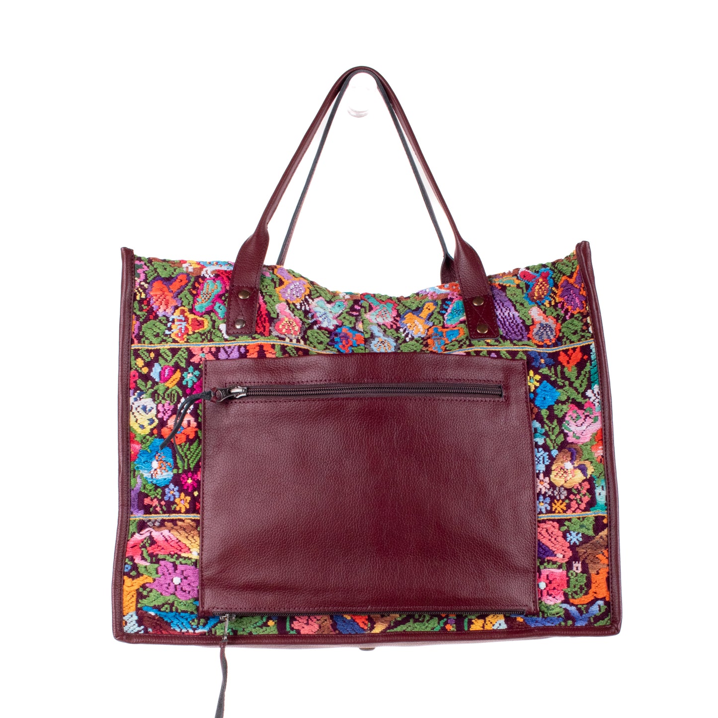 PERFECT TRAVEL TOTE - OOAK HUIPIL - AMARANTH - NO. 18702