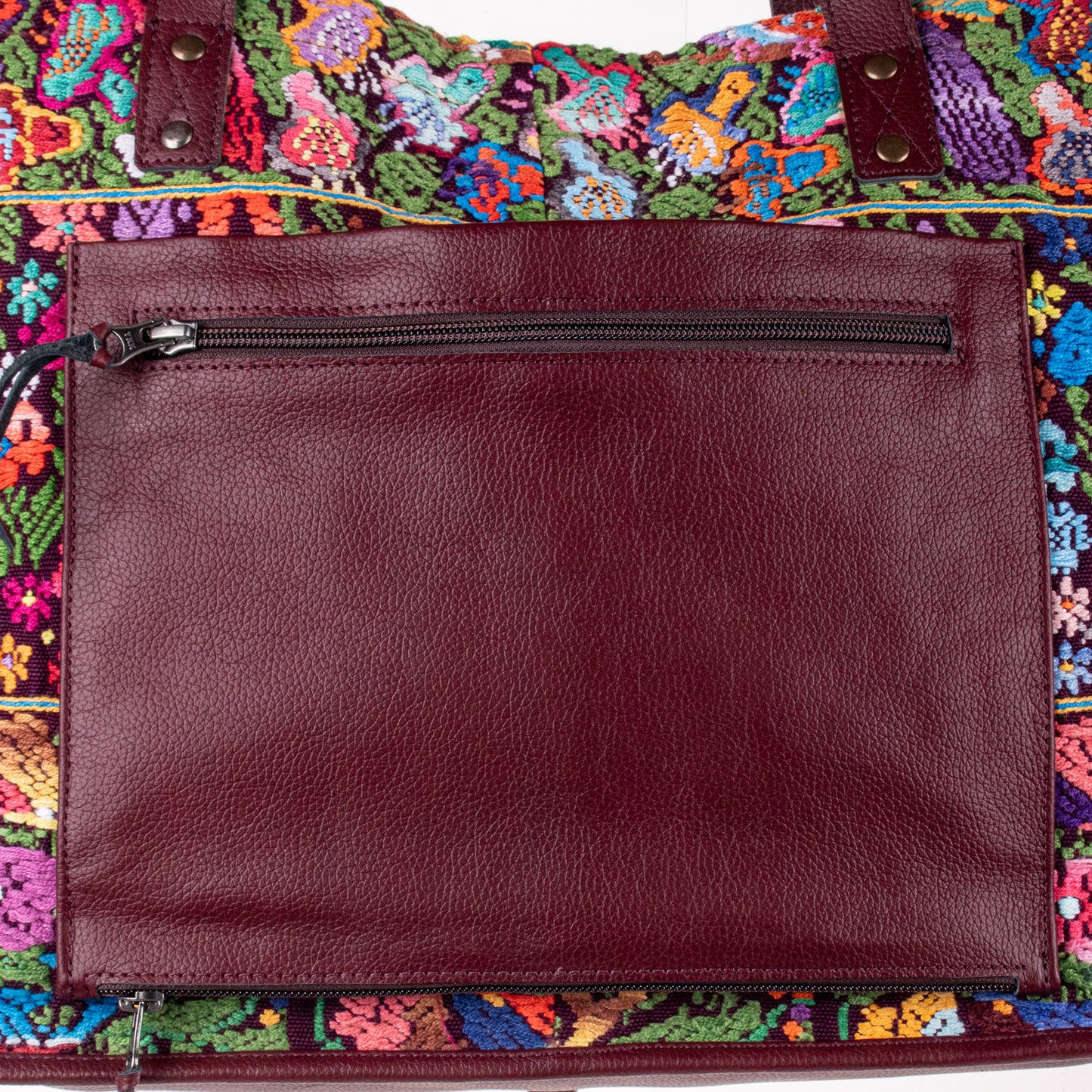 PERFECT TRAVEL TOTE - OOAK HUIPIL - AMARANTH - NO. 18702