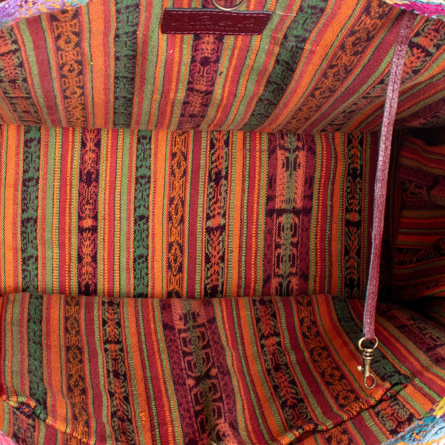 PERFECT TRAVEL TOTE - OOAK HUIPIL - AMARANTH - NO. 18702