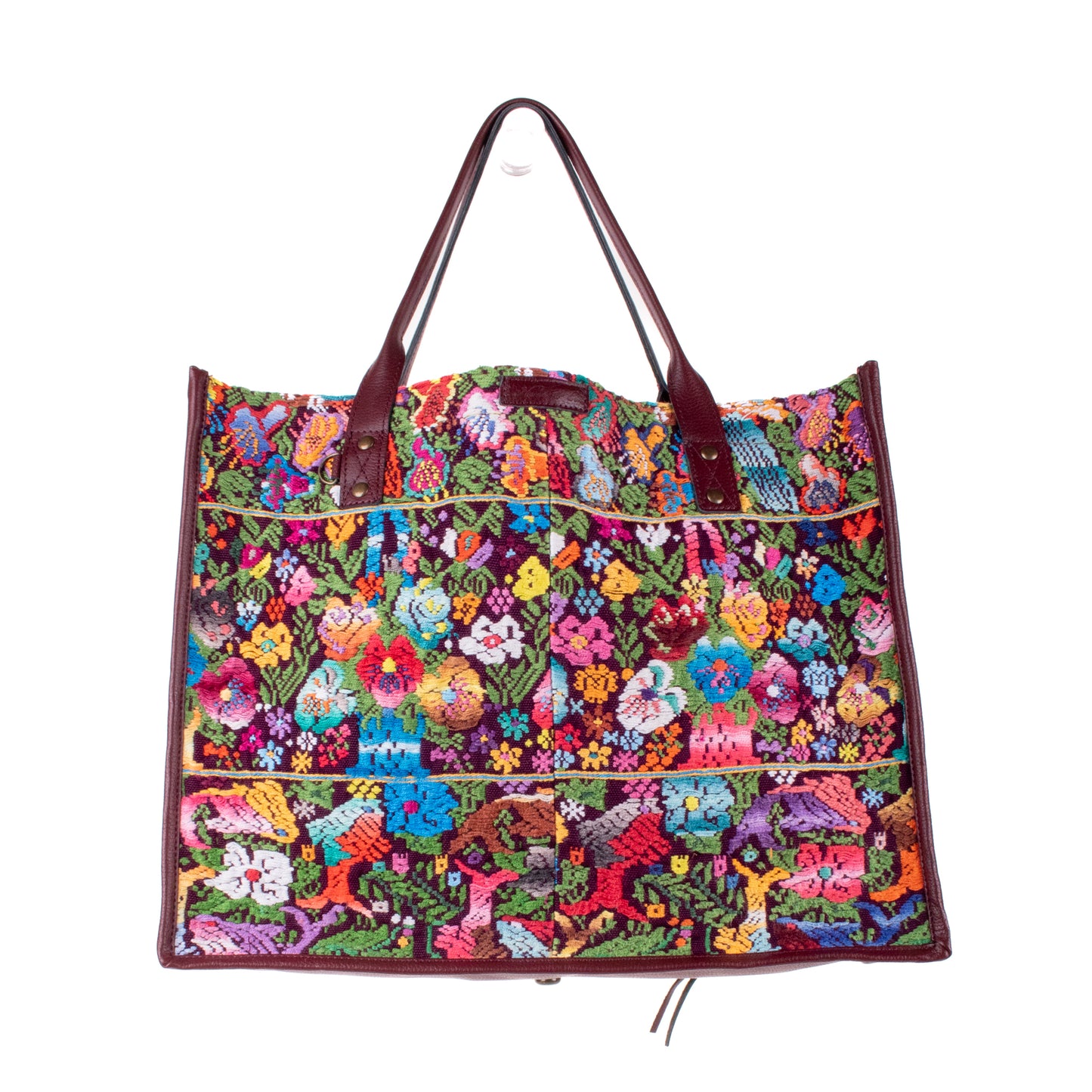 PERFECT TRAVEL TOTE - OOAK HUIPIL - AMARANTH - NO. 18702