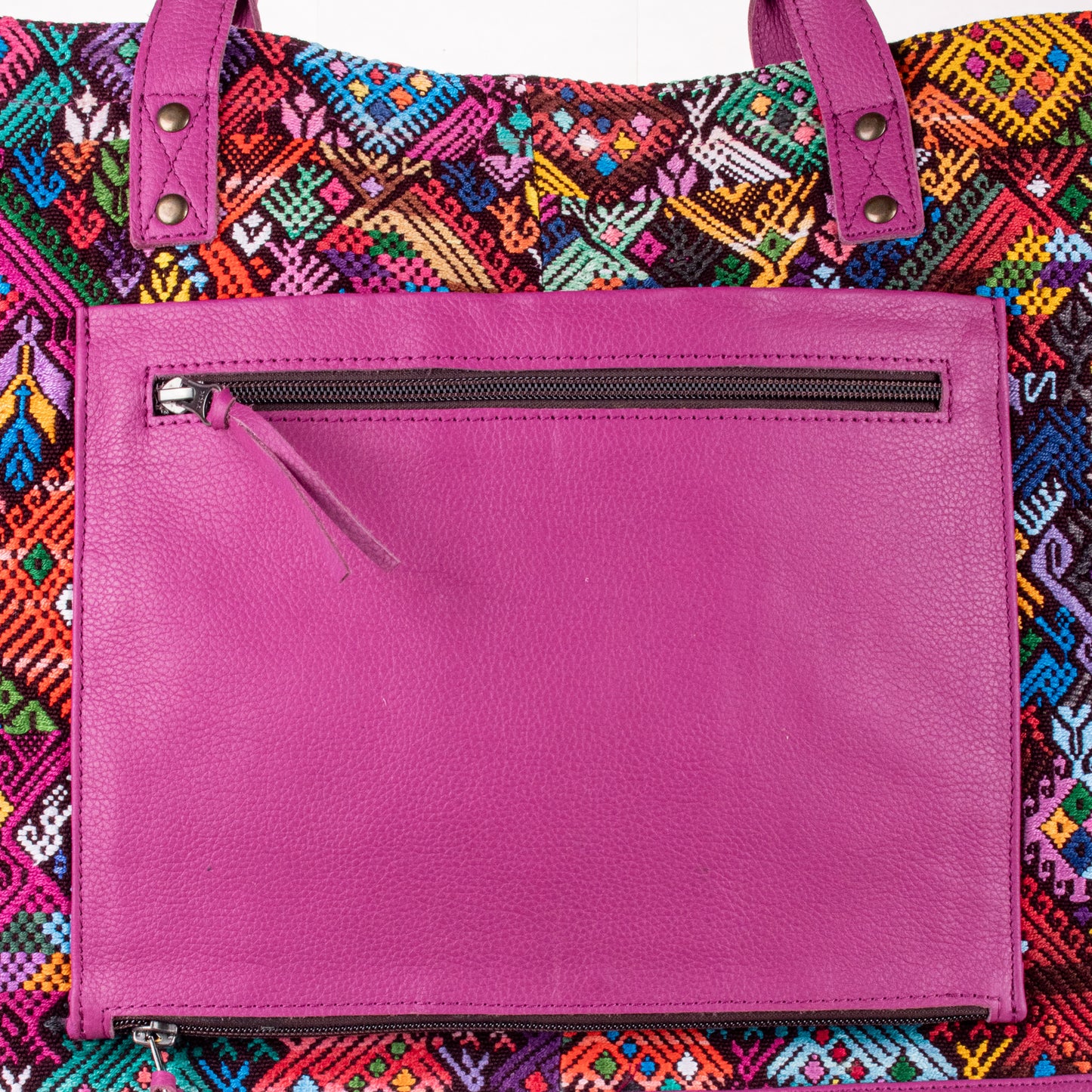 PERFECT TRAVEL TOTE - OOAK HUIPIL - BABY RHINO - NO. 18704