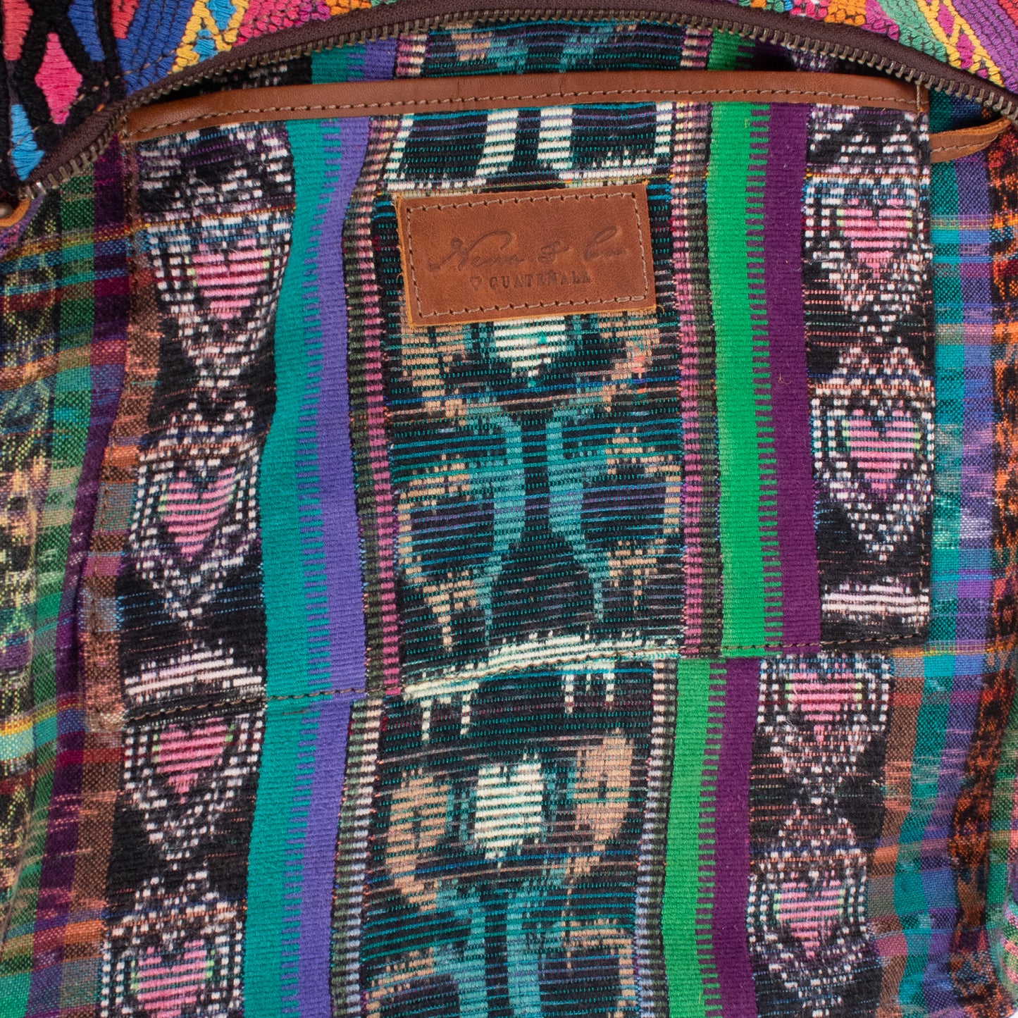 SMALL PENELOPE BAG - OOAK HUIPIL - CAFE - NO. 18758