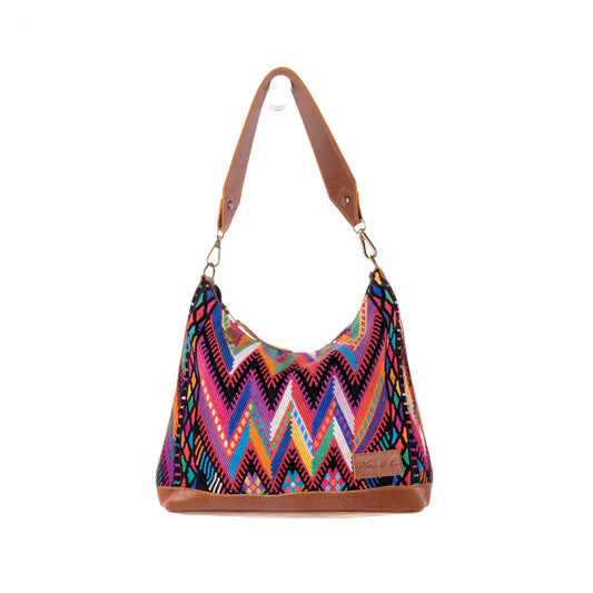 SMALL PENELOPE BAG - OOAK HUIPIL - CAFE - NO. 18758