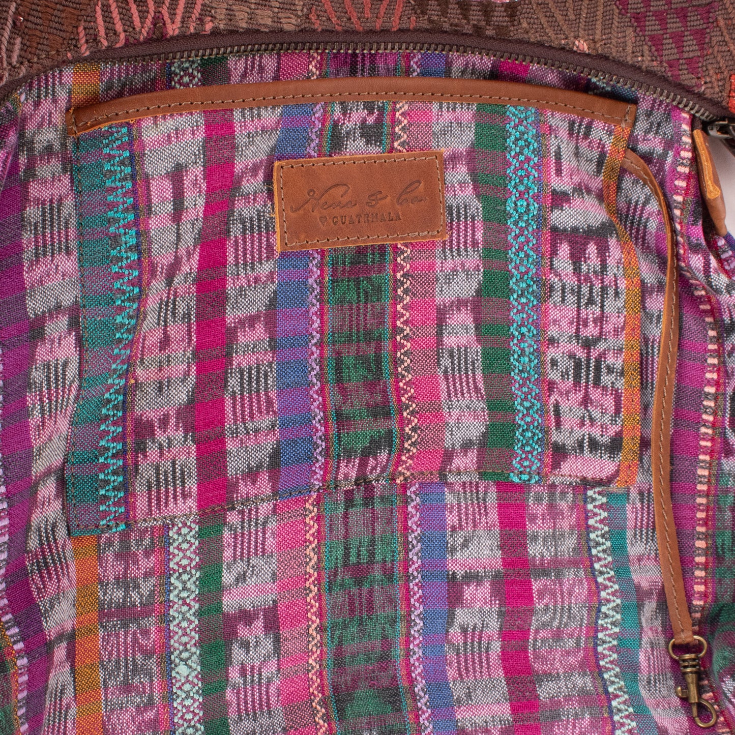 SMALL PENELOPE BAG - OOAK HUIPIL - CAFE - NO. 18759