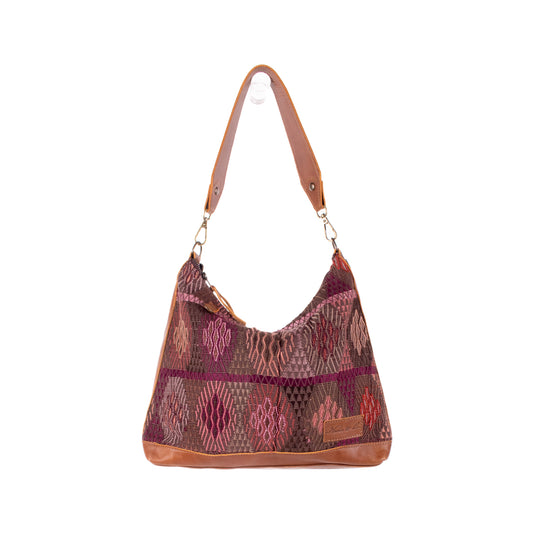 SMALL PENELOPE BAG - OOAK HUIPIL - CAFE - NO. 18759