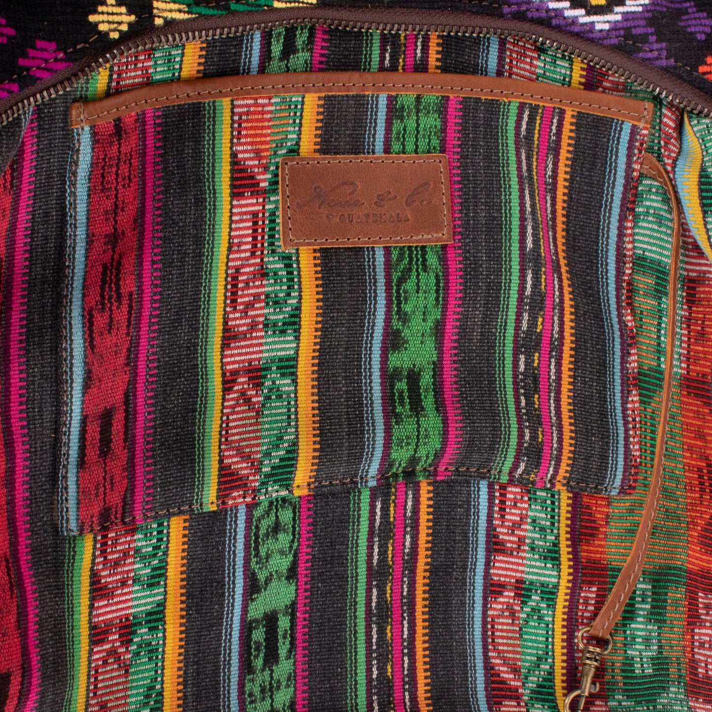 SMALL PENELOPE BAG - OOAK HUIPIL - CAFE - NO. 18760