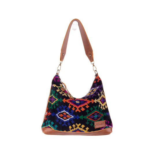 SMALL PENELOPE BAG - OOAK HUIPIL - CAFE - NO. 18760