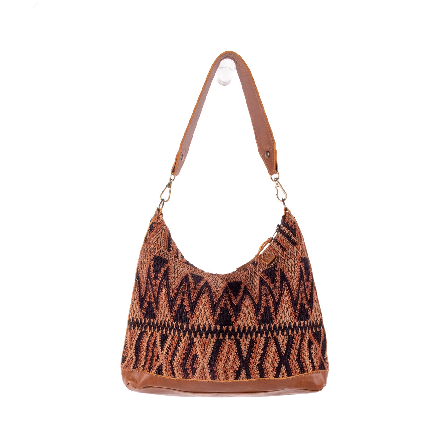 SMALL PENELOPE BAG - OOAK HUIPIL - CAFE - NO. 18761