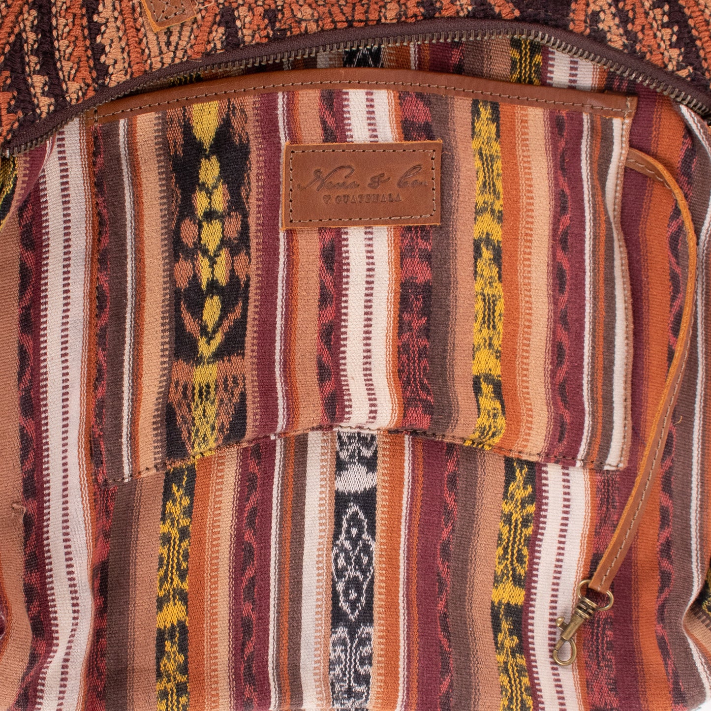 SMALL PENELOPE BAG - OOAK HUIPIL - CAFE - NO. 18761