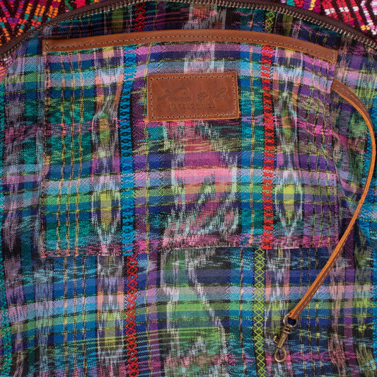 SMALL PENELOPE BAG - OOAK HUIPIL - CAFE - NO. 18762