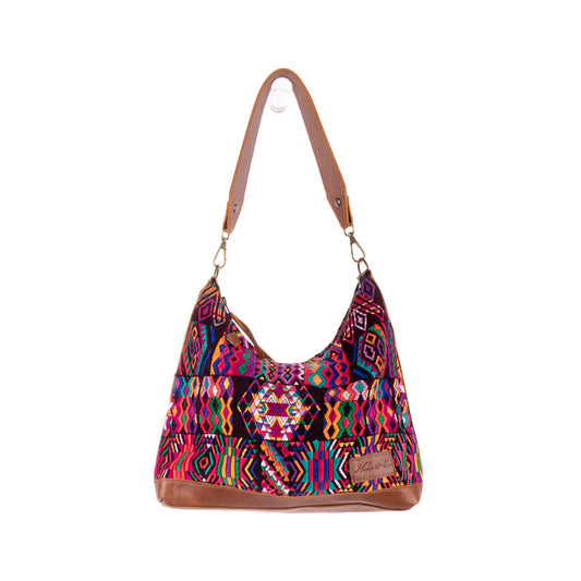 SMALL PENELOPE BAG - OOAK HUIPIL - CAFE - NO. 18762