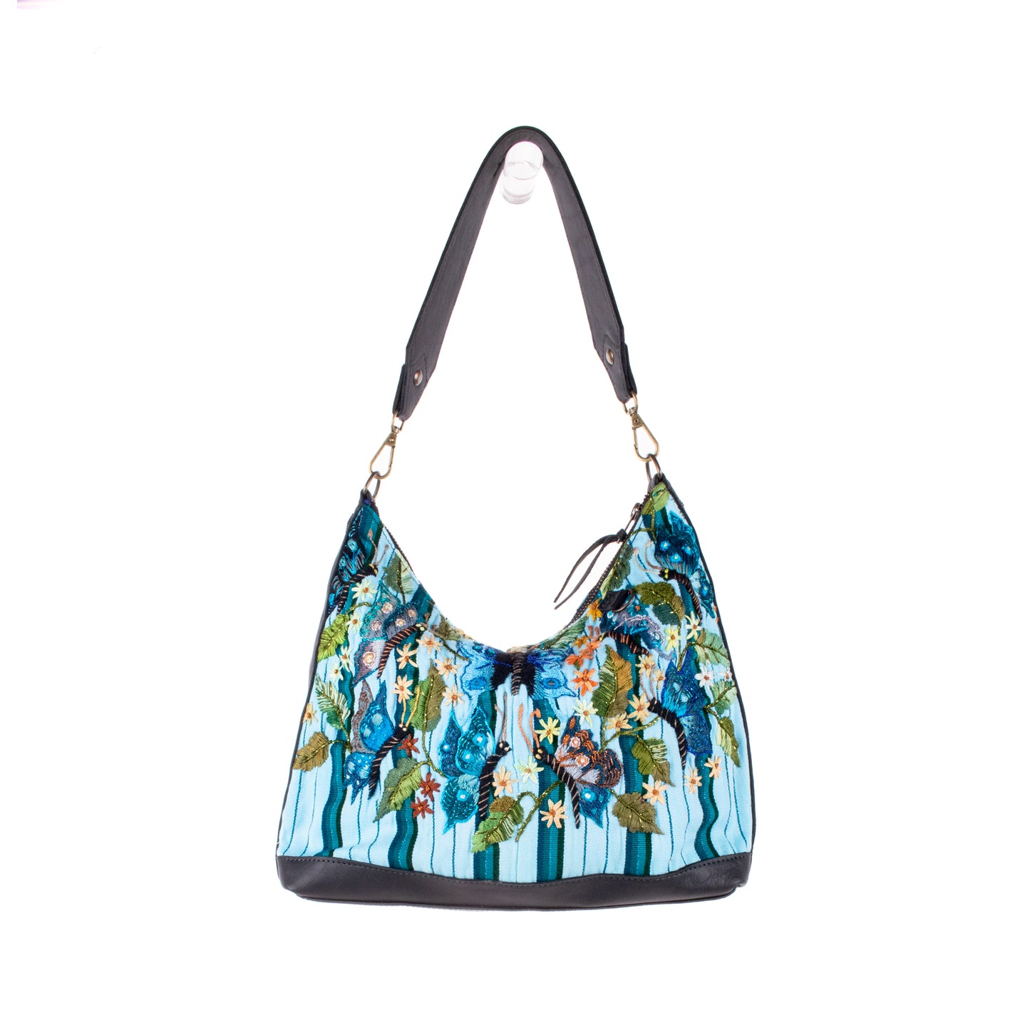 SMALL PENELOPE BAG - OOAK HUIPIL - BLACK - NO. 18763