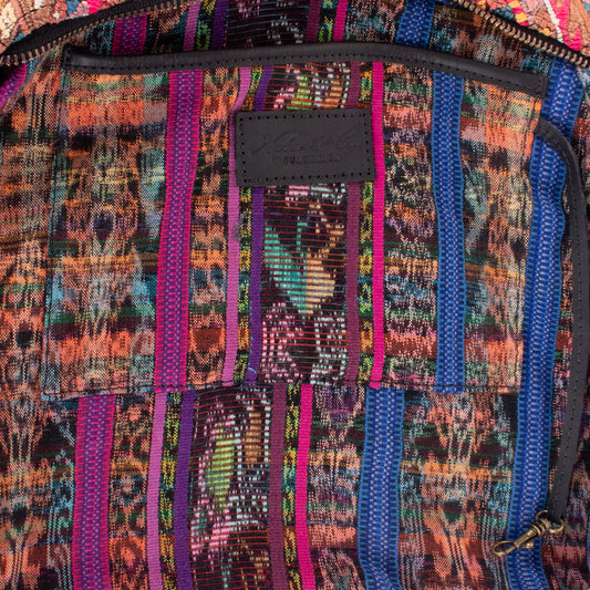 SMALL PENELOPE BAG - OOAK HUIPIL - BLACK - NO. 18764