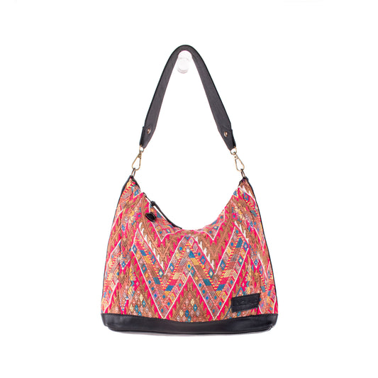 SMALL PENELOPE BAG - OOAK HUIPIL - BLACK - NO. 18764